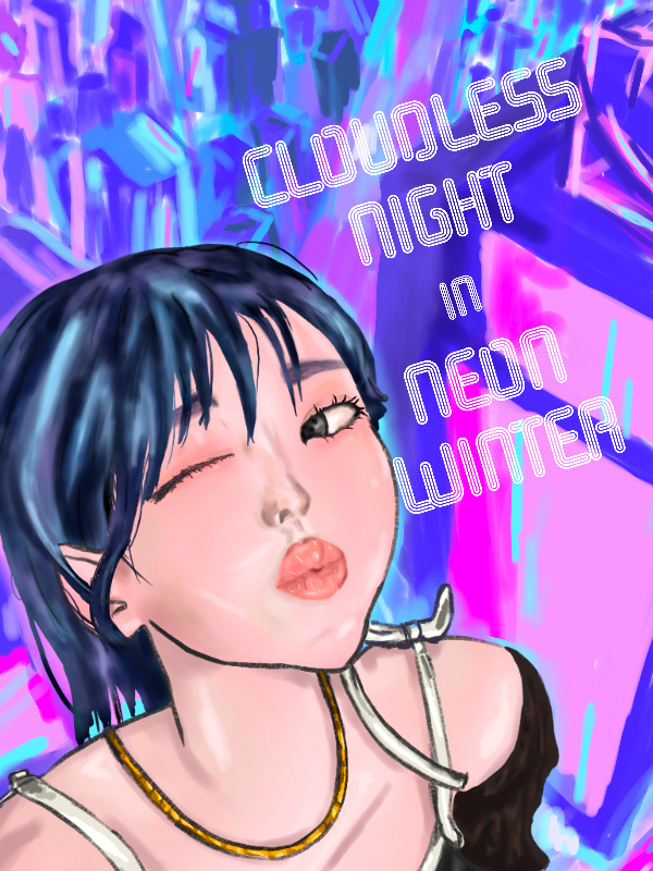 Cloudless Night in Neon WInter