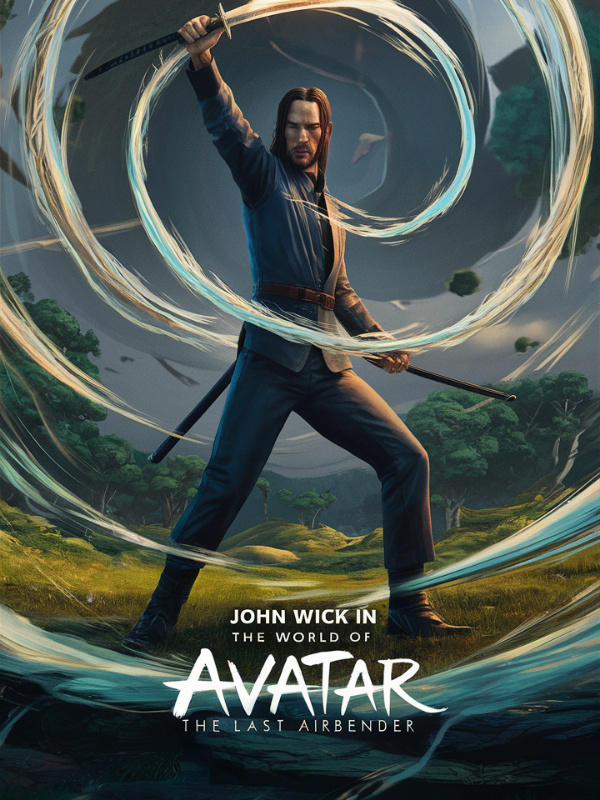 John Wick in Avatar the Last Airbender